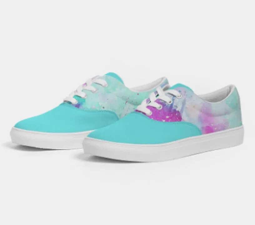 Canvas Sneakers- Tie Dye Design. Casual Shoes, Keds for Women. WickedYo