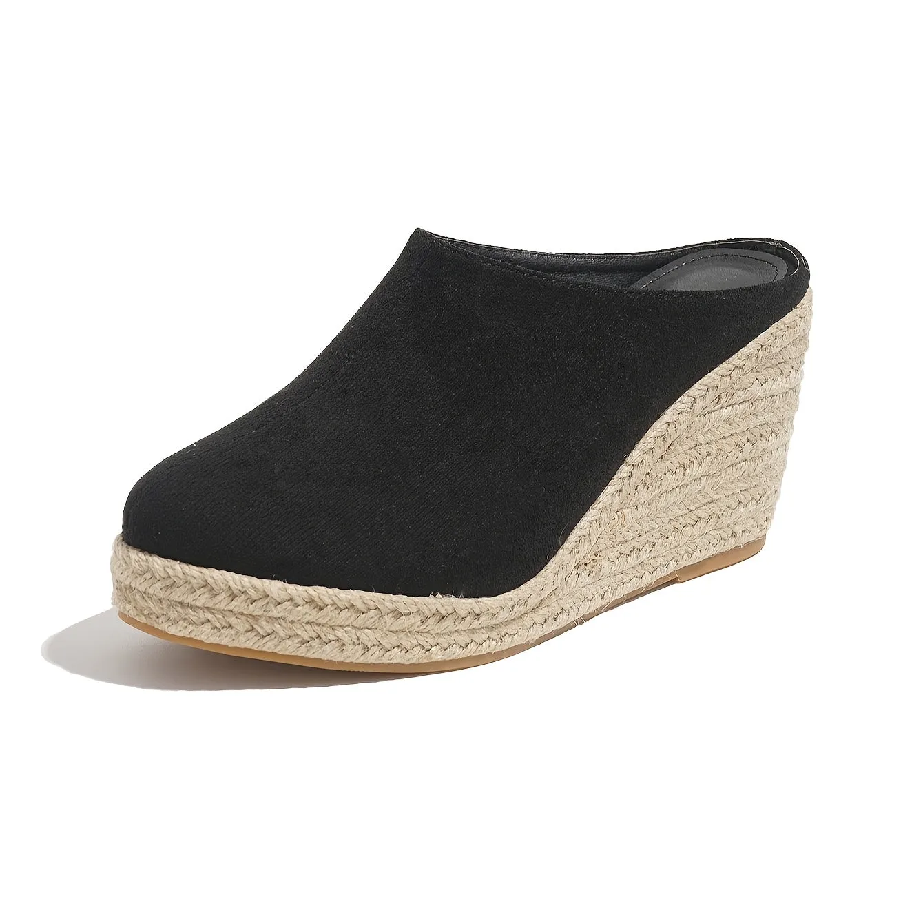 Casual Solid Color Espadrille Wedge Sandals