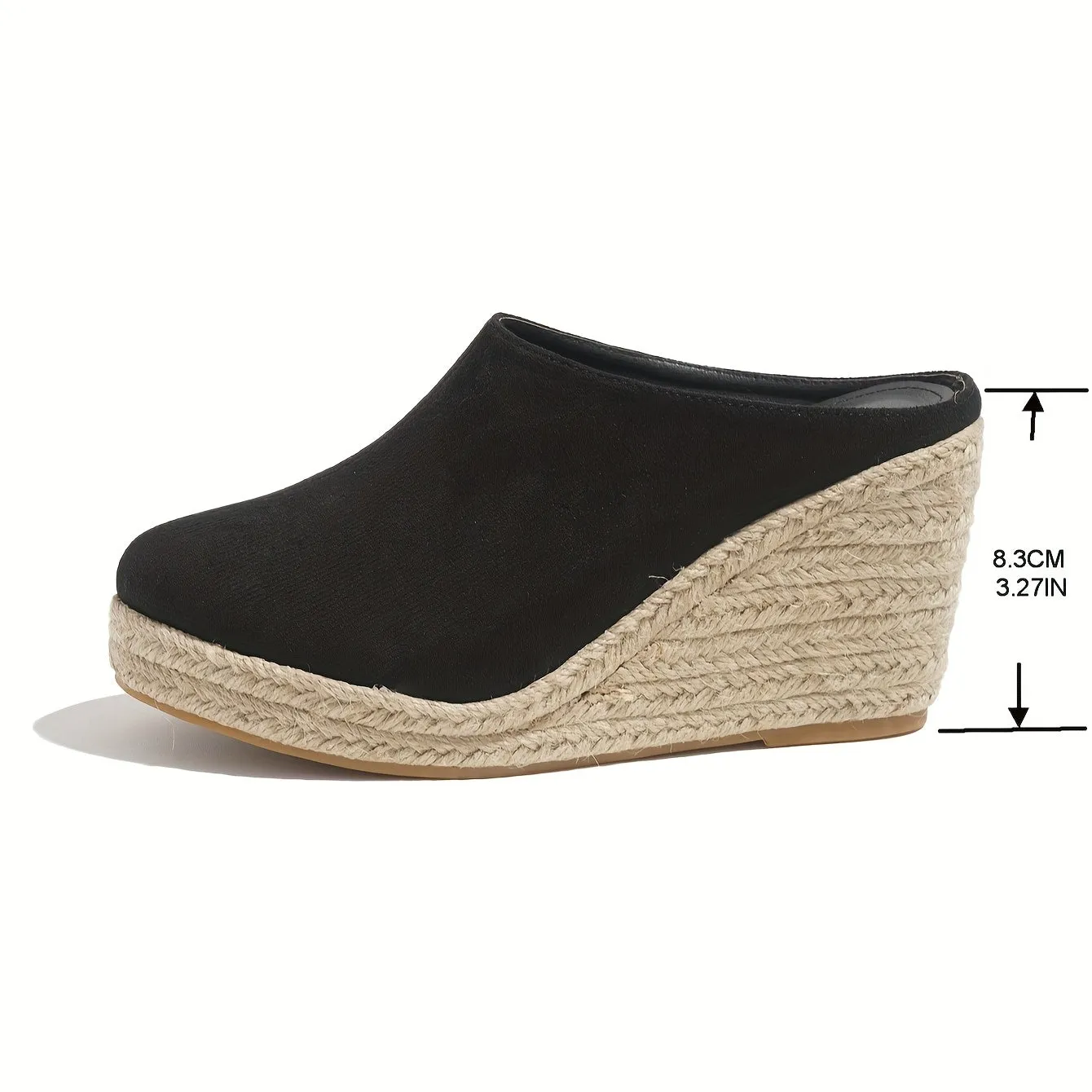 Casual Solid Color Espadrille Wedge Sandals