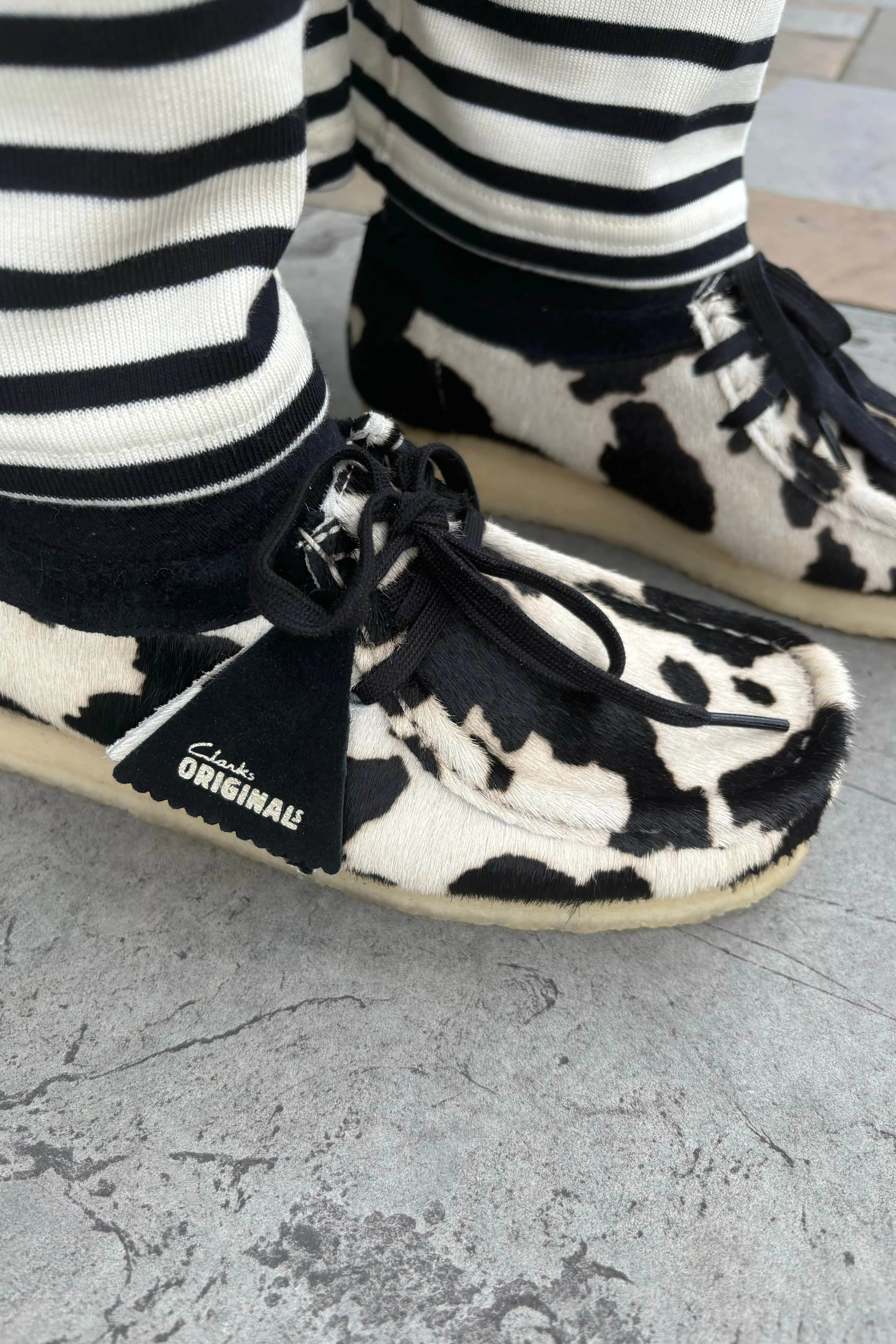 Clarks Wallabee in Cow Print