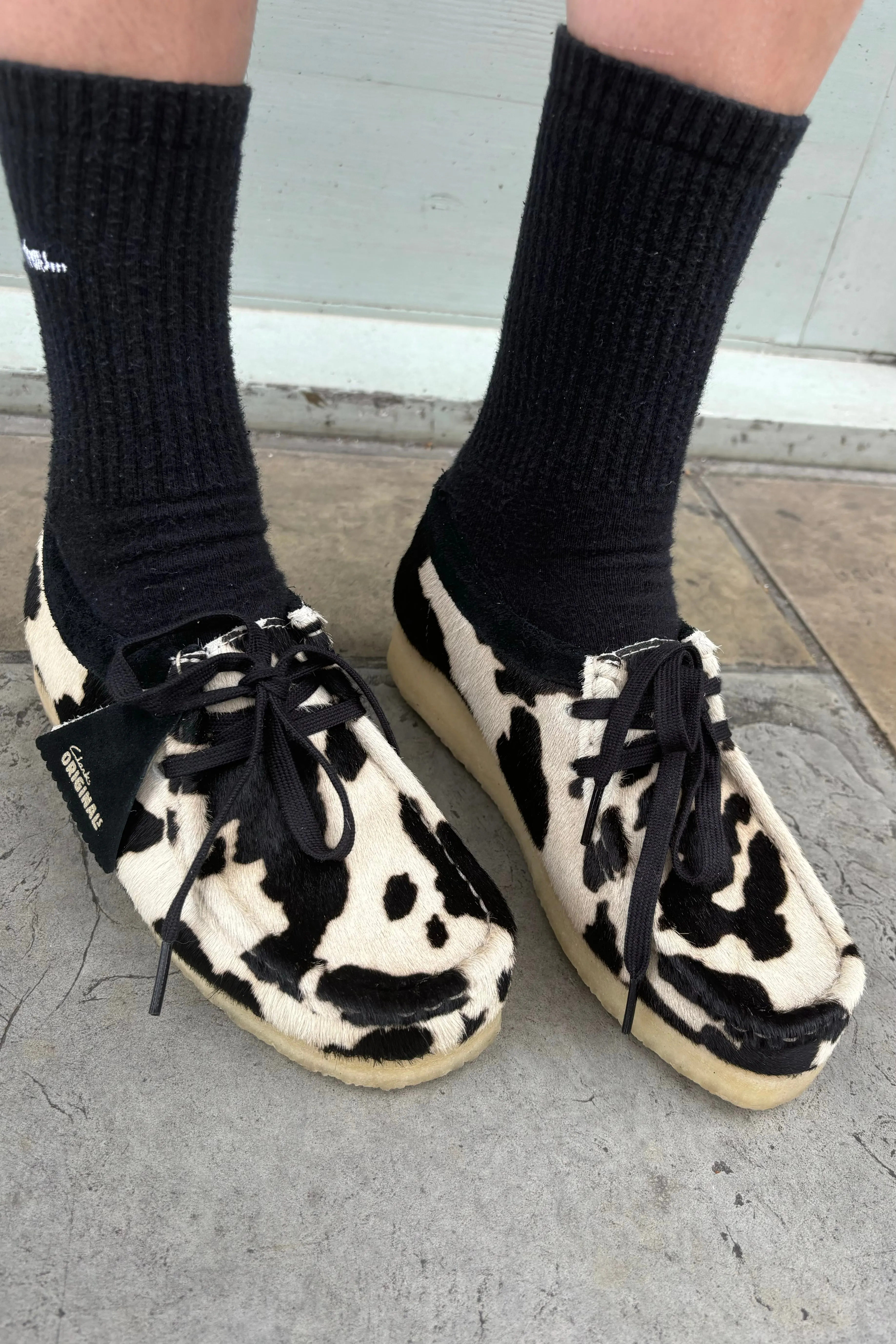 Clarks Wallabee in Cow Print