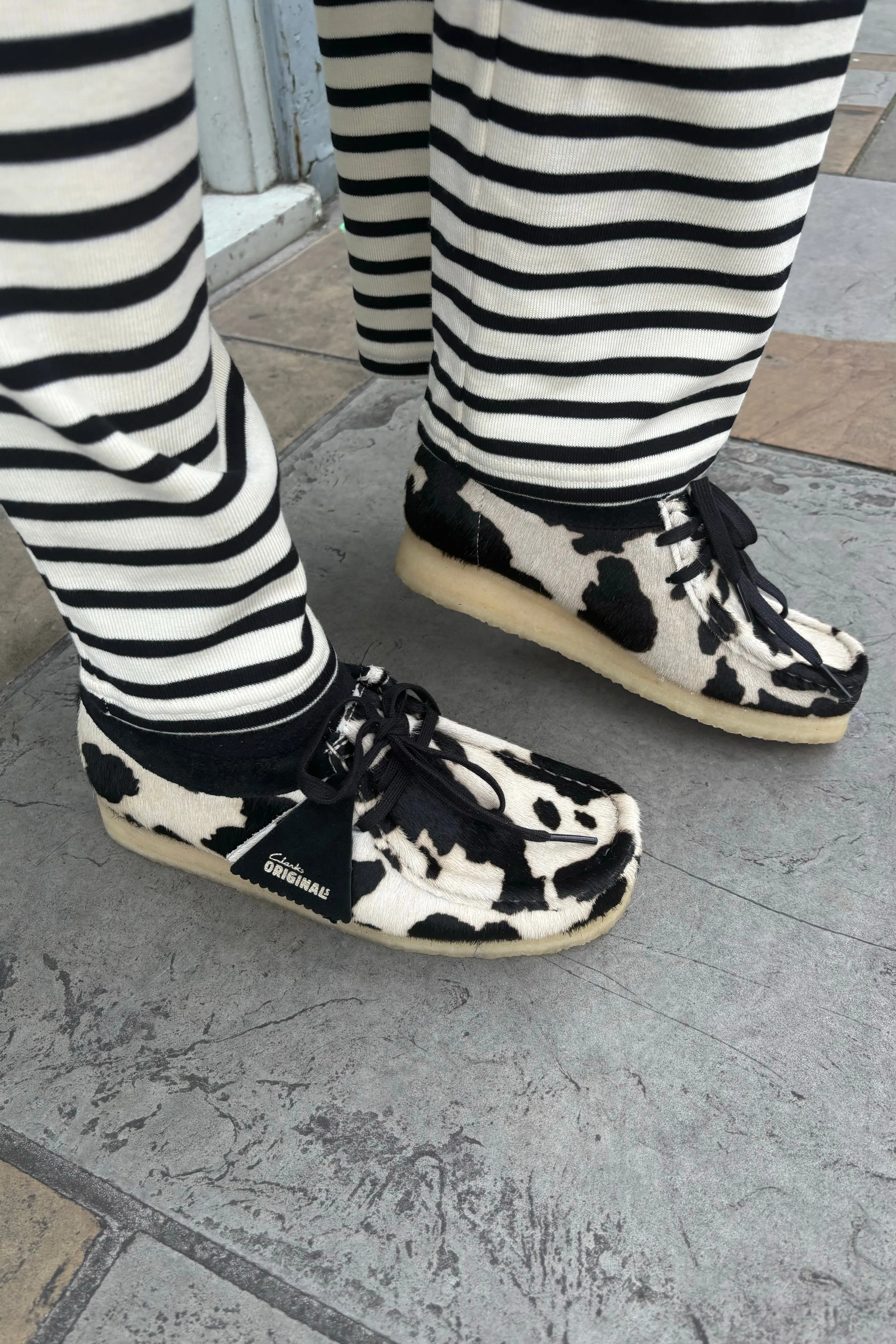 Clarks Wallabee in Cow Print