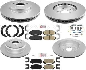 Coated Disc Brake Disc Rotors Ceramic Brake Pads Fits Honda Odyssey 2011-2014