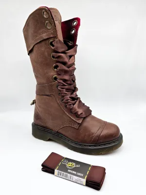 DR. MARTENS RIBBON LACES BROWN 210cm