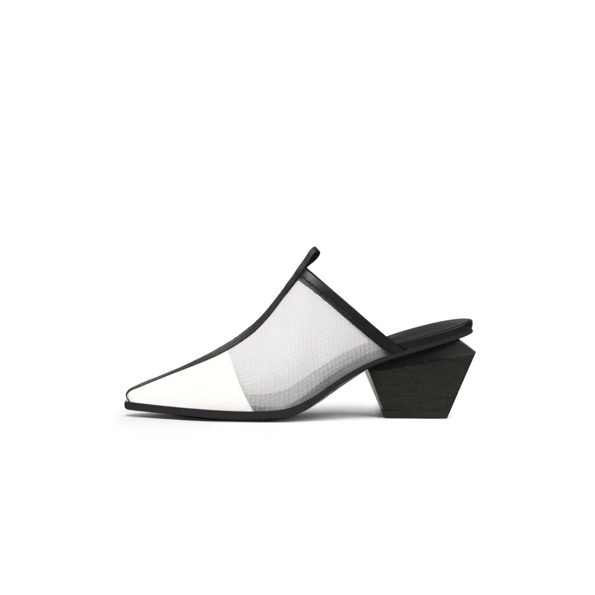 Duotone Mesh Leather Mules