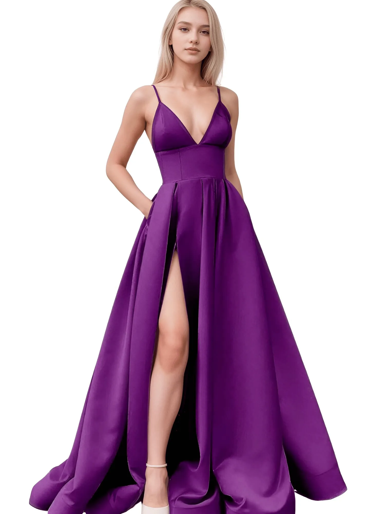 Evening Gown With Pockets - Custom Sizing & Colors!