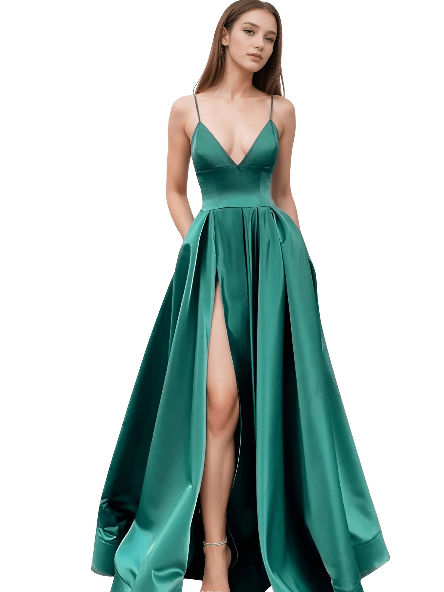 Evening Gown With Pockets - Custom Sizing & Colors!