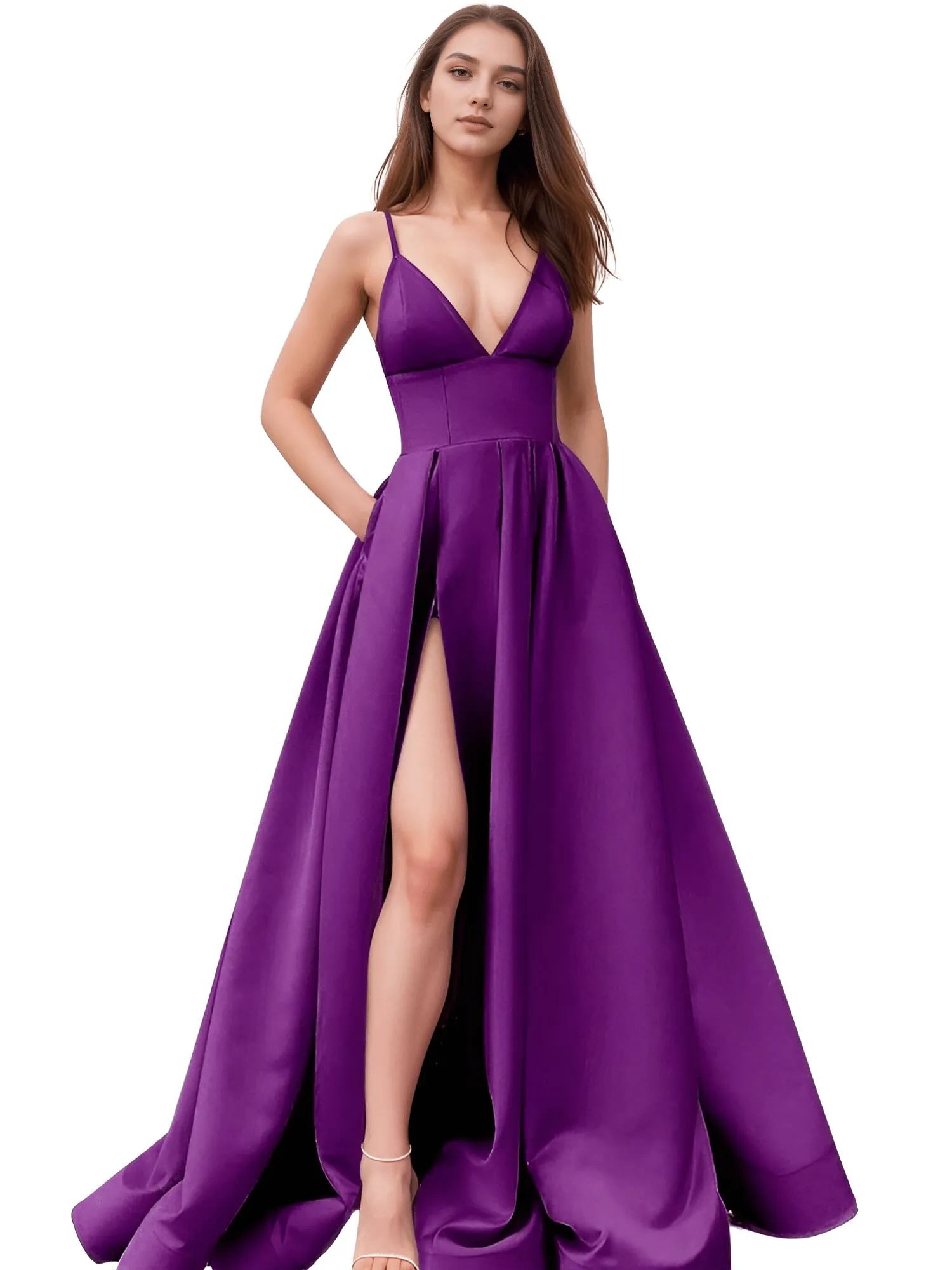 Evening Gown With Pockets - Custom Sizing & Colors!