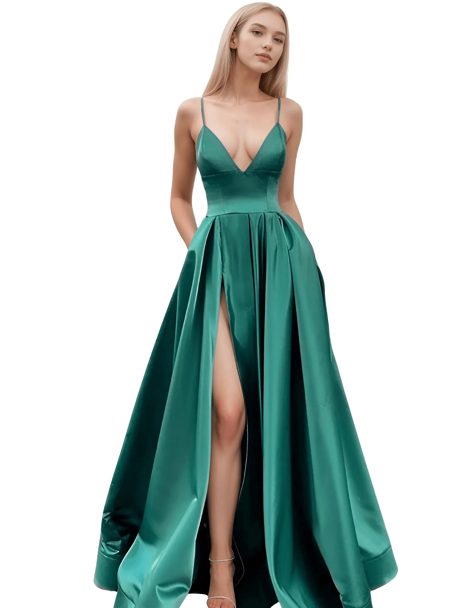 Evening Gown With Pockets - Custom Sizing & Colors!