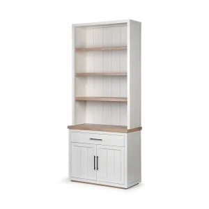 Fairview Shelving Unit White Wood | Brown Wood