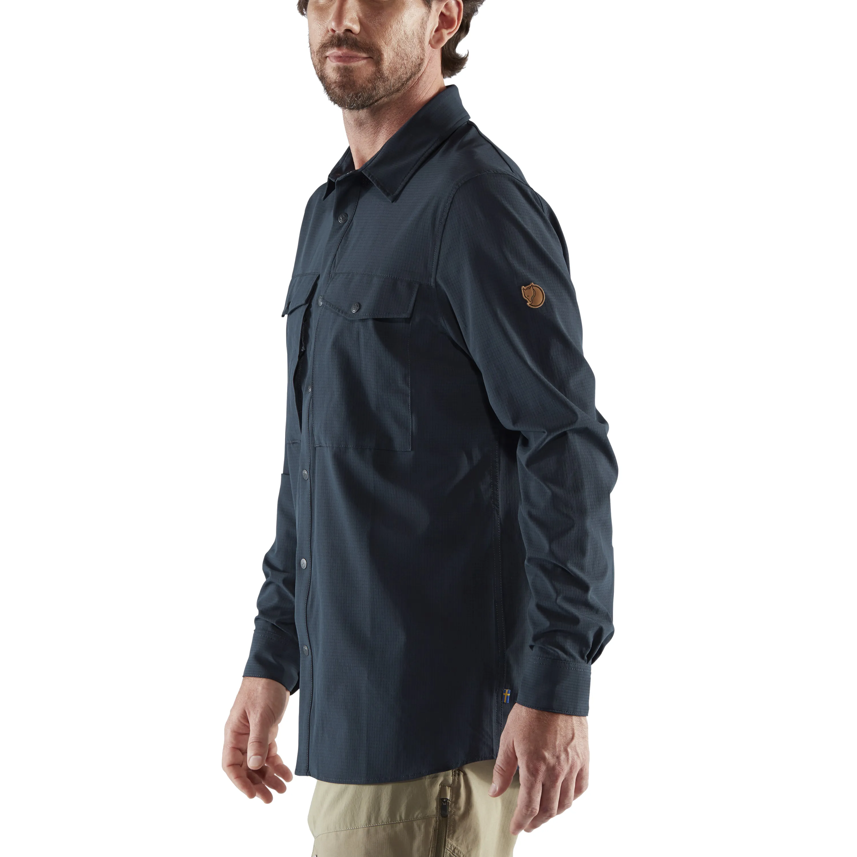 Fjällräven Men&#x27;s Abisko Trekking Shirt Dark Navy | Buy Fjällräven Men&#x27;s Abisko Trekking Shirt Dark Navy here | Outnorth