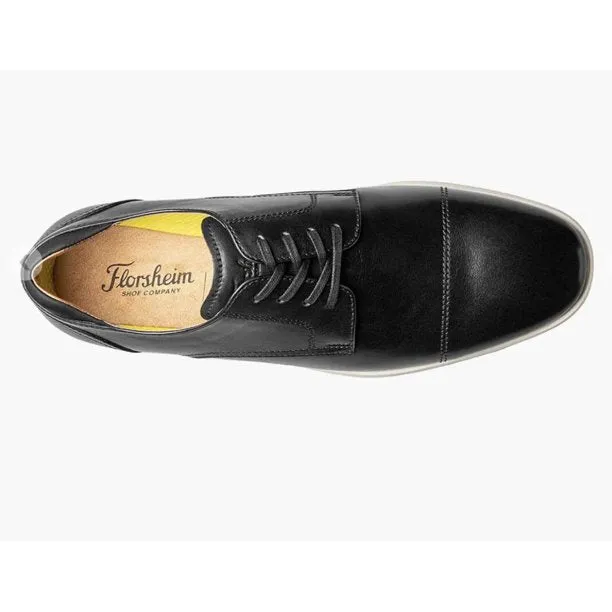 Florsheim Transit Cap Toe Oxford Black Shoe