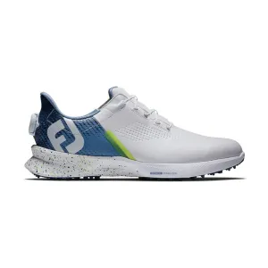 FOOTJOY Fuel BOA Men's Spikeless Shoes (White/Blue/Green)