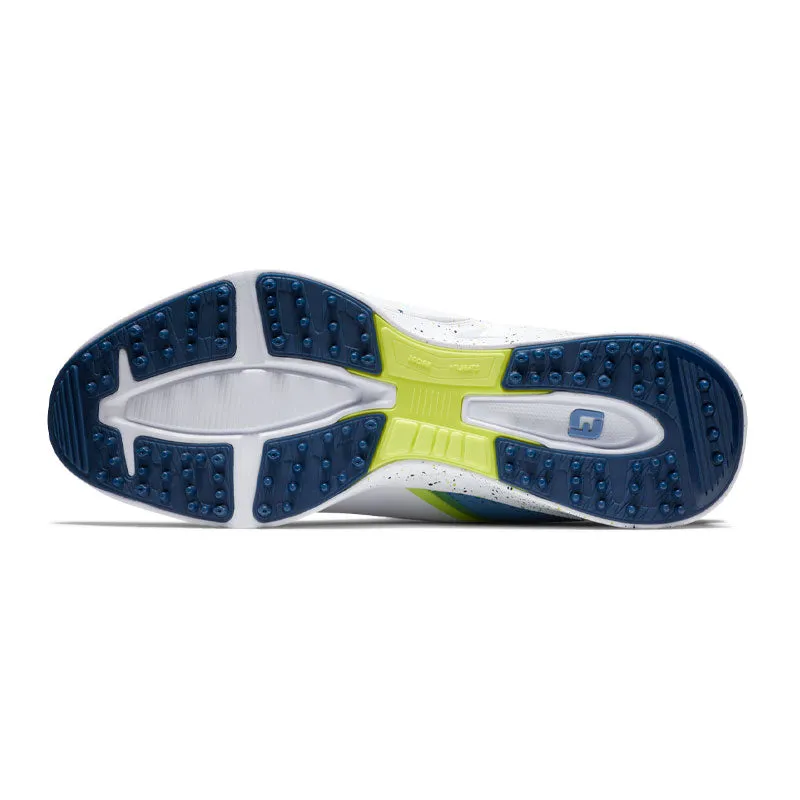 FOOTJOY Fuel BOA Men's Spikeless Shoes (White/Blue/Green)