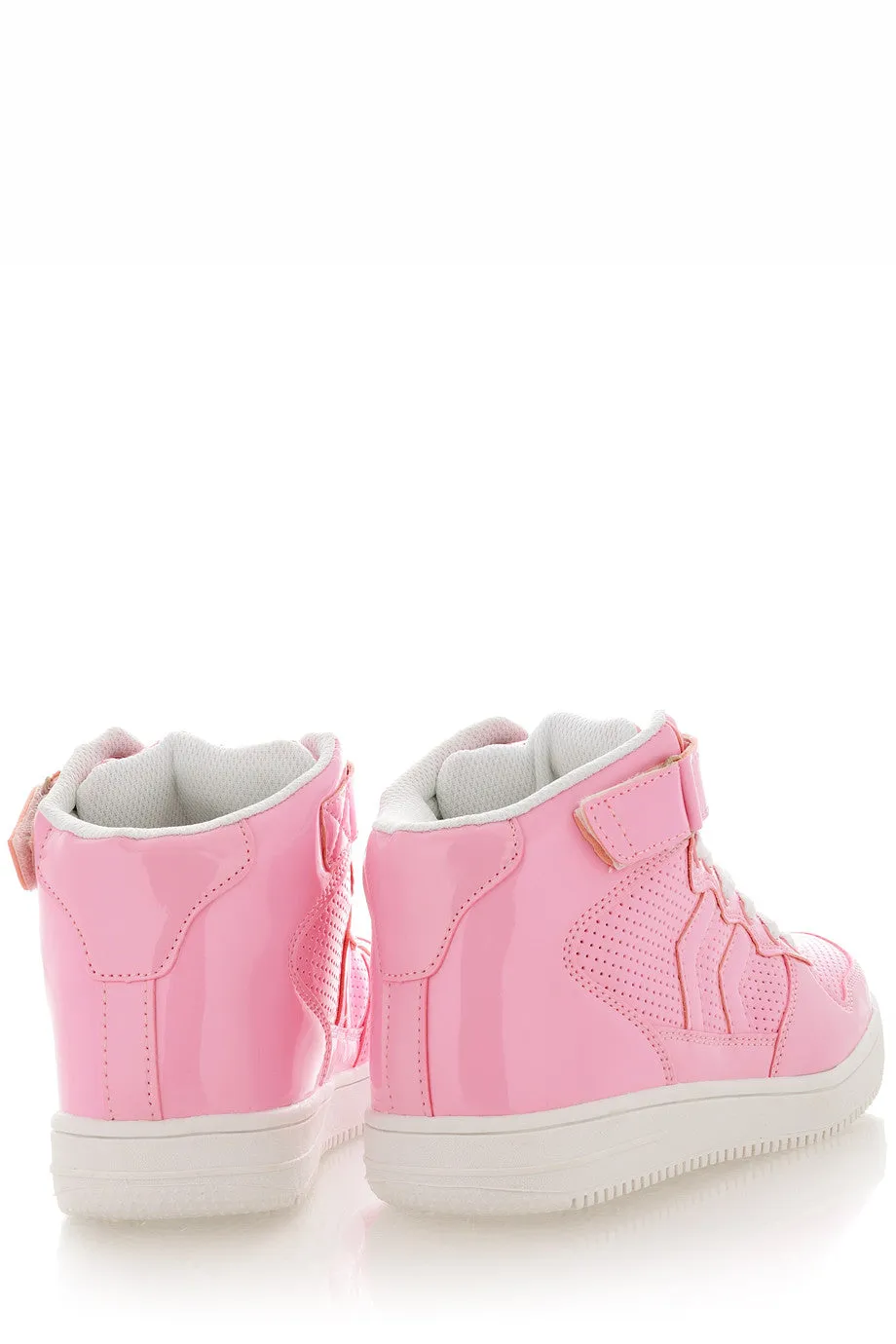 FREDDIE Pink Patent Sneakers