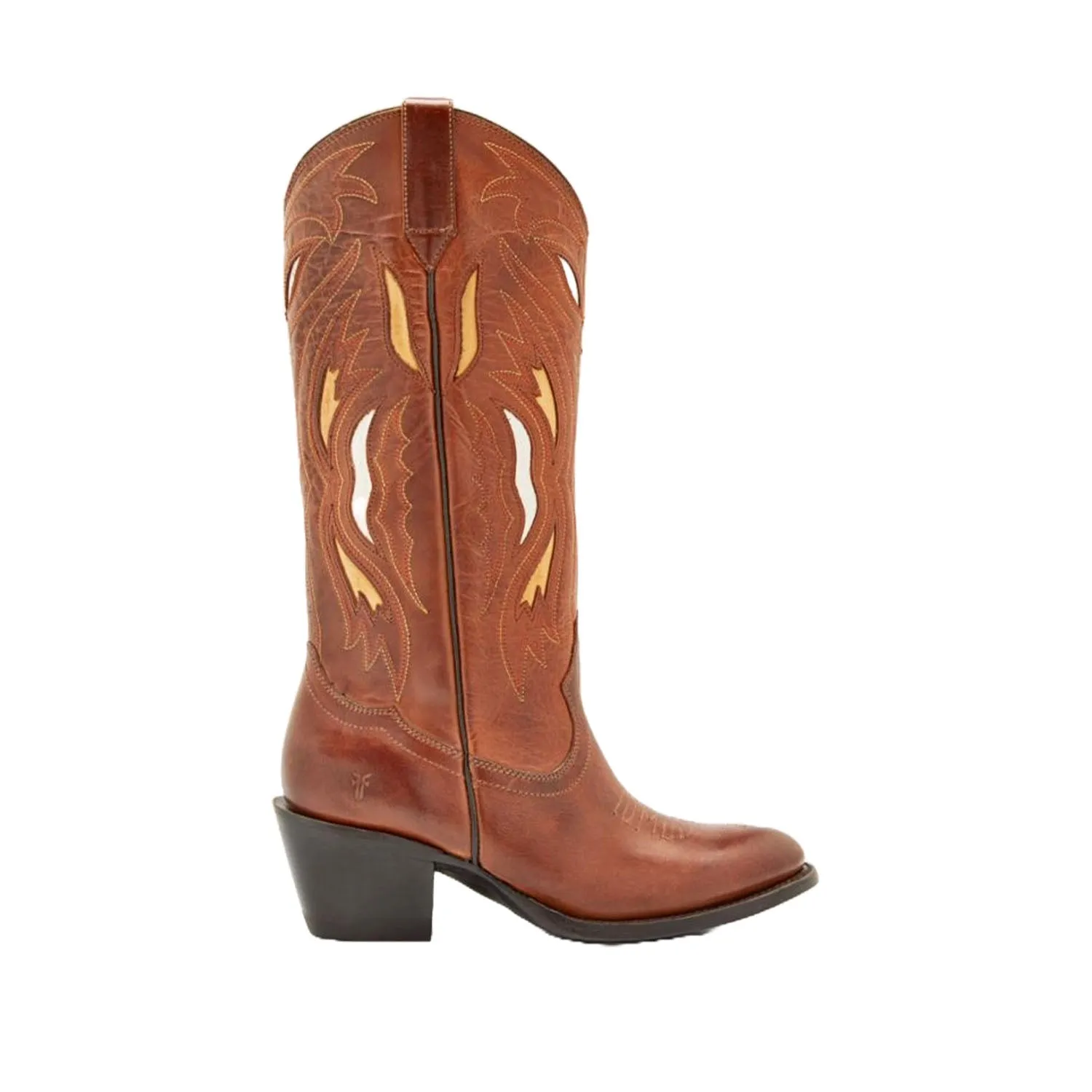 Frye  Women's 40728 Shelby Deco Stitch Pull On Brown M