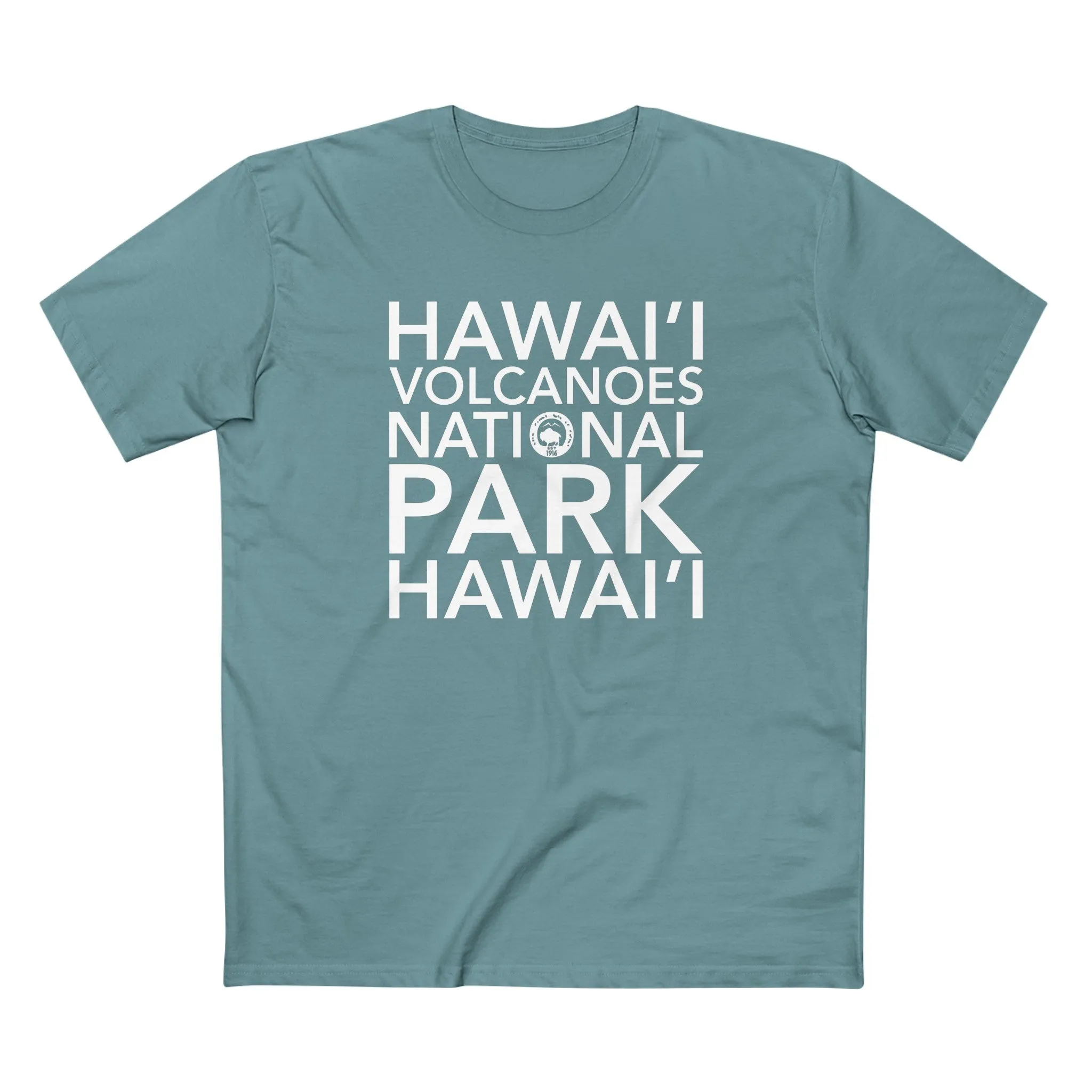 Hawai'i Volcanoes National Park T-Shirt Block Text