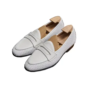 HazelLux Leather Slip-On Loafers