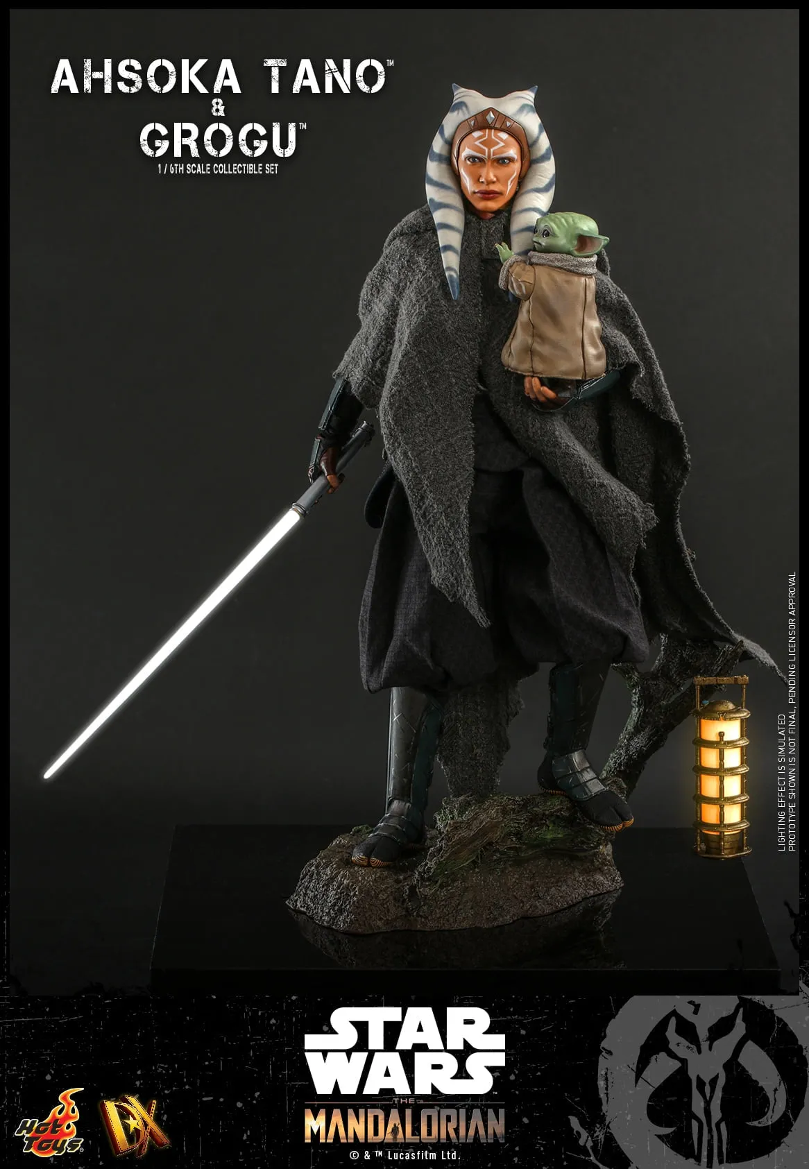 Hot Toys - DX21 - Star Wars™ The Mandalorian™ - 1/6th scale Ahsoka Tano™ & Grogu™ Collectible Set