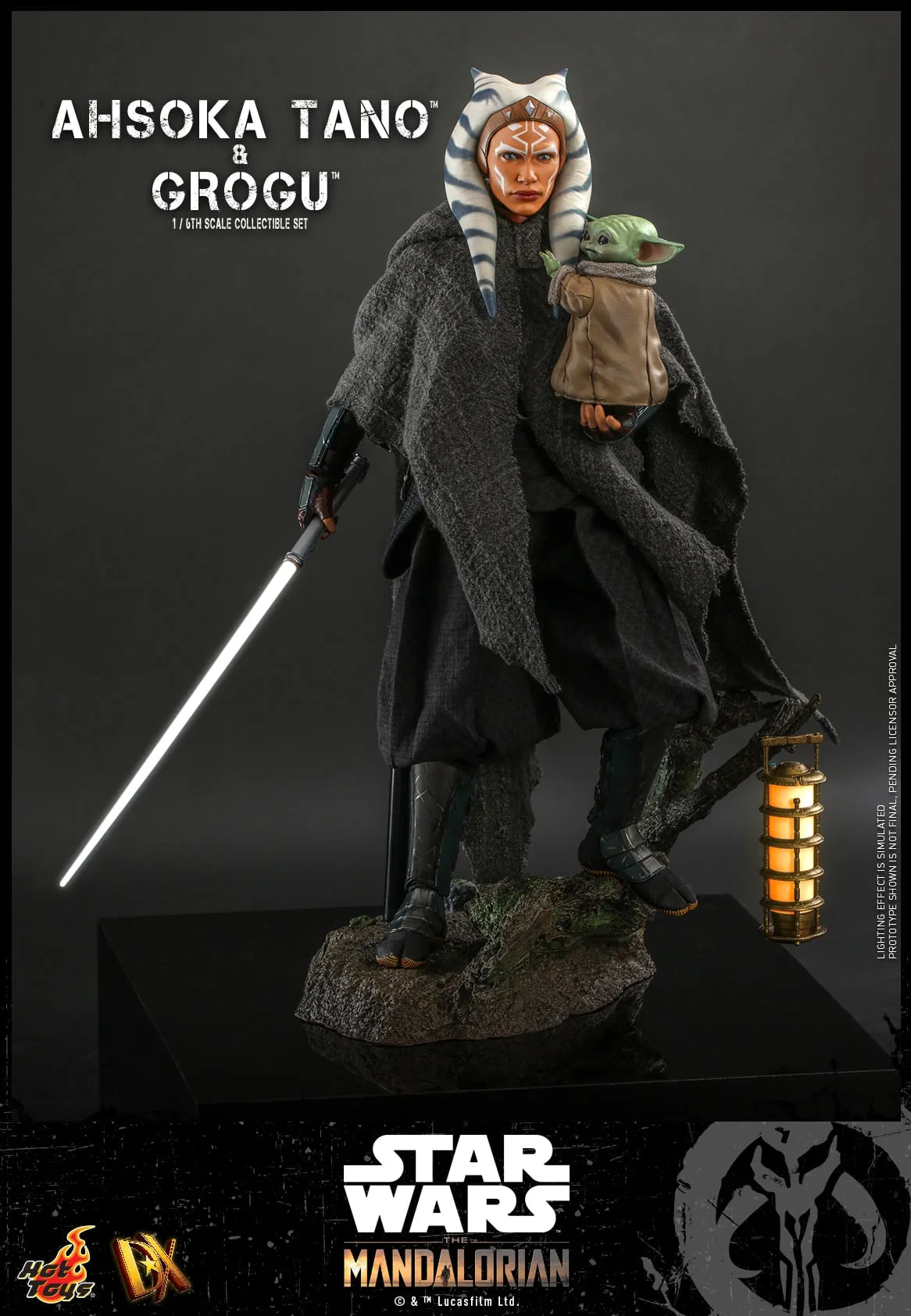 Hot Toys - DX21 - Star Wars™ The Mandalorian™ - 1/6th scale Ahsoka Tano™ & Grogu™ Collectible Set