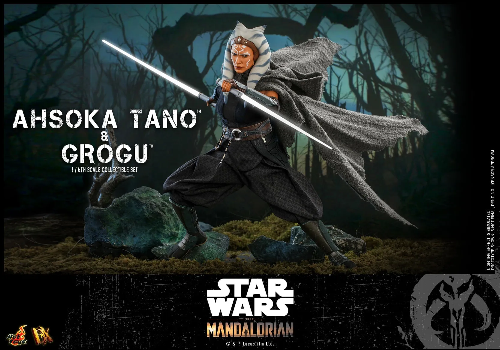 Hot Toys - DX21 - Star Wars™ The Mandalorian™ - 1/6th scale Ahsoka Tano™ & Grogu™ Collectible Set