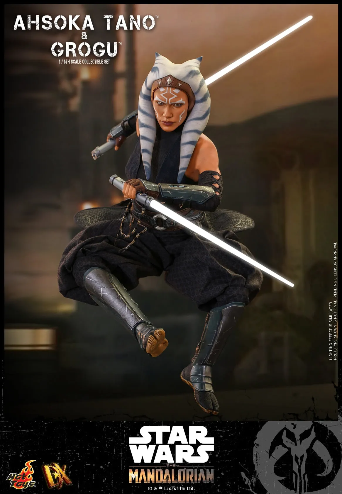 Hot Toys - DX21 - Star Wars™ The Mandalorian™ - 1/6th scale Ahsoka Tano™ & Grogu™ Collectible Set