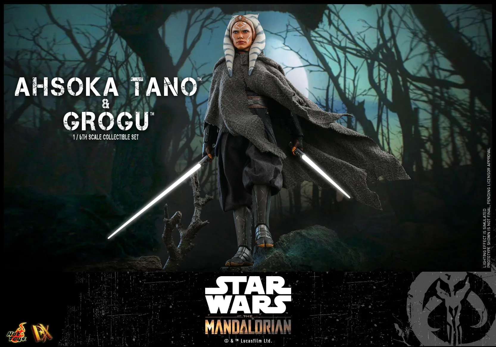 Hot Toys - DX21 - Star Wars™ The Mandalorian™ - 1/6th scale Ahsoka Tano™ & Grogu™ Collectible Set