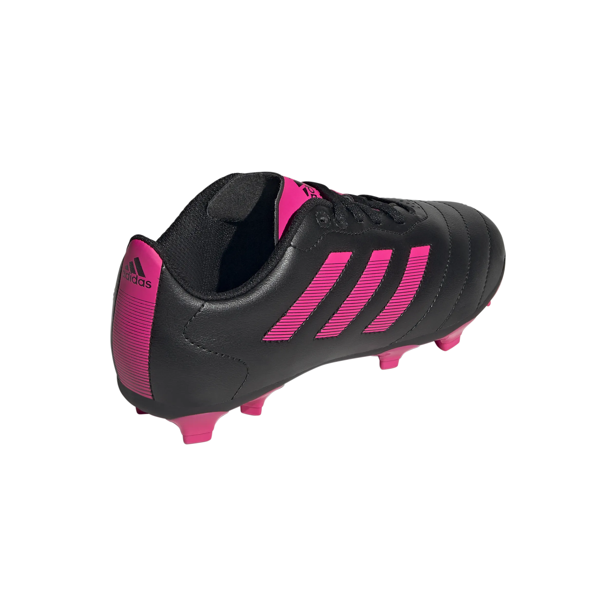 JR Goletto VIII Firm Ground Soccer Boots - Black/Pink