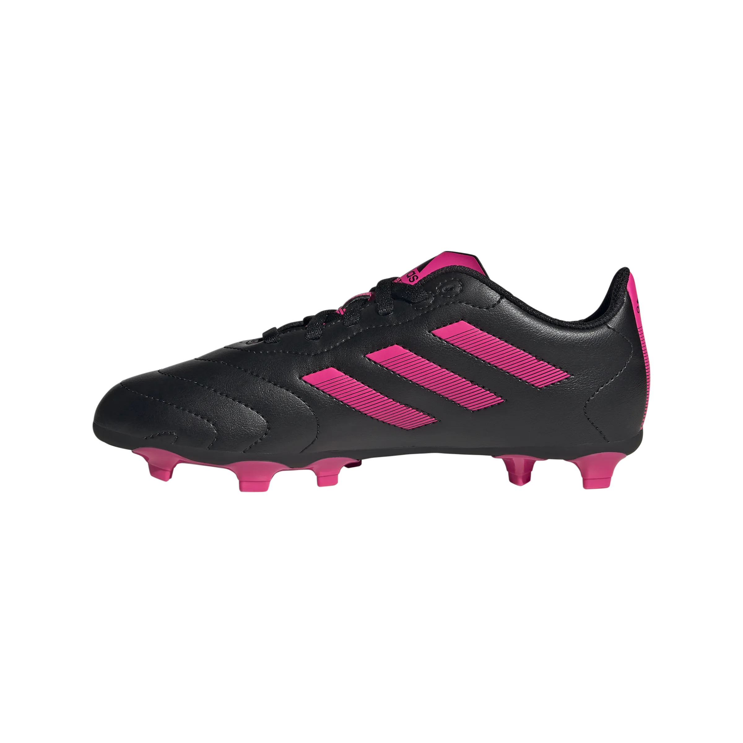 JR Goletto VIII Firm Ground Soccer Boots - Black/Pink