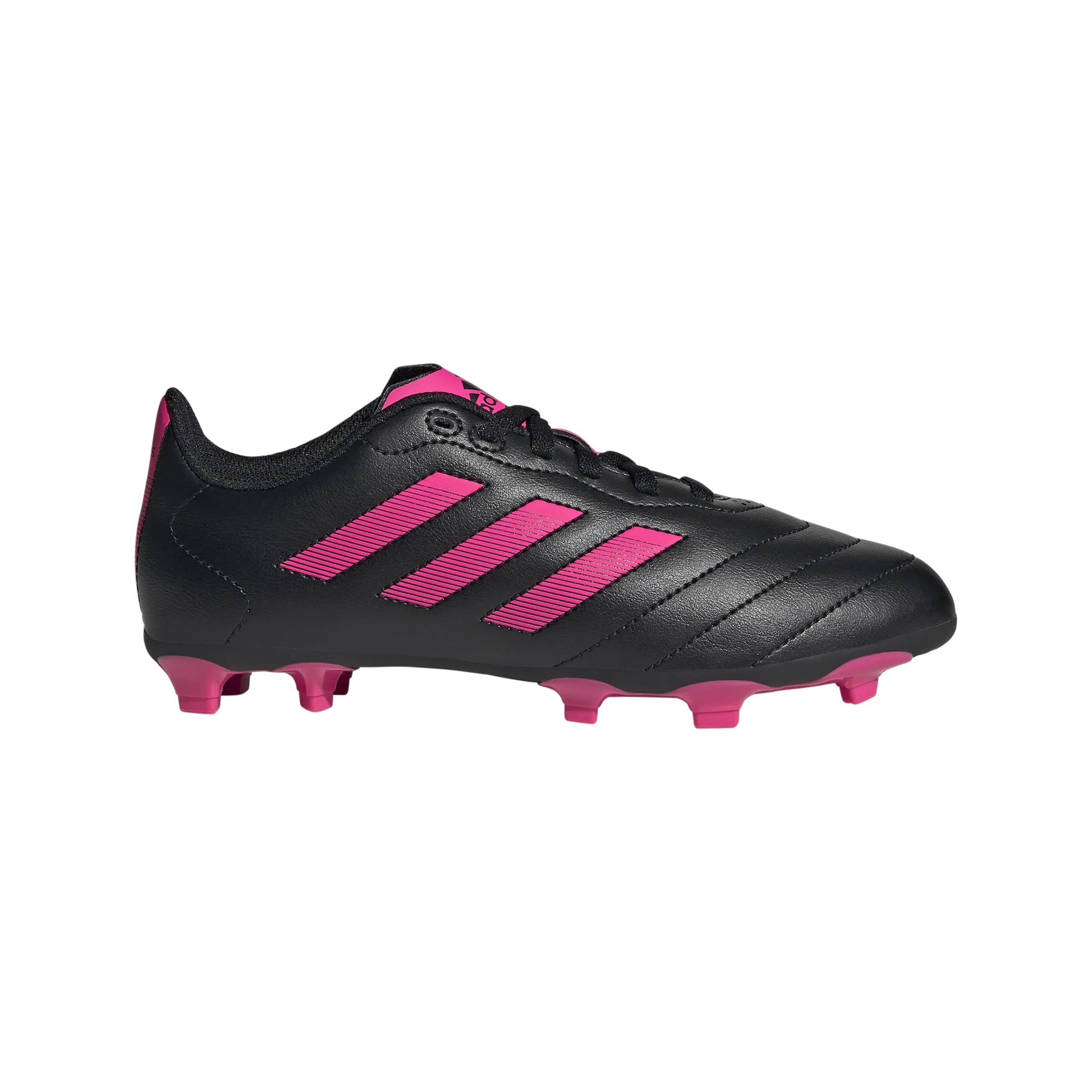 JR Goletto VIII Firm Ground Soccer Boots - Black/Pink