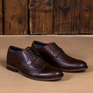 Kingsley Heath F Wingtip Brogue Choc/Choc