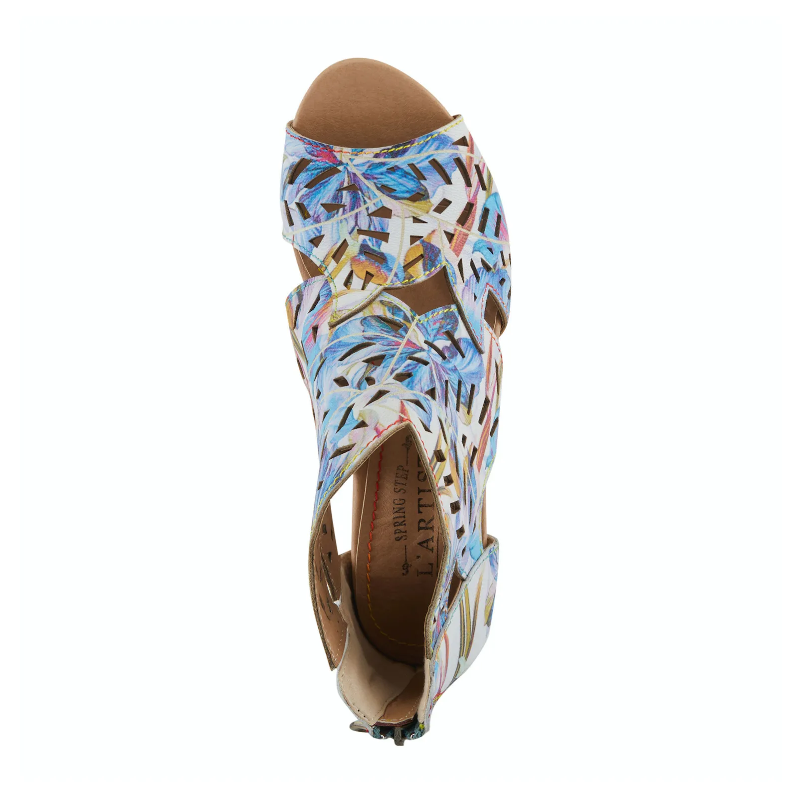 L'Artiste Icon Fleur Heeled Sandal (Women) - Blue Multi