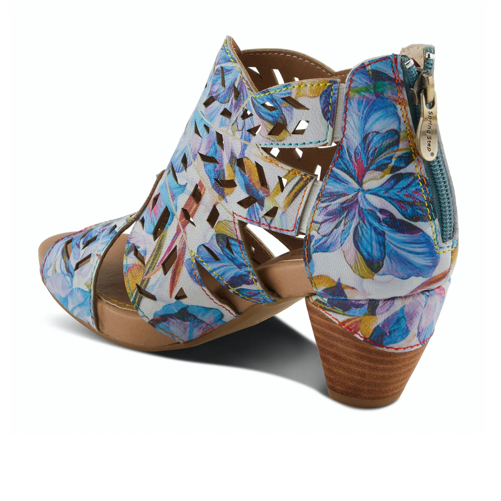 L'Artiste Icon Fleur Heeled Sandal (Women) - Blue Multi