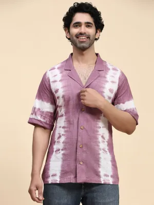 Lavender Hand Dyed Cotton Shirt