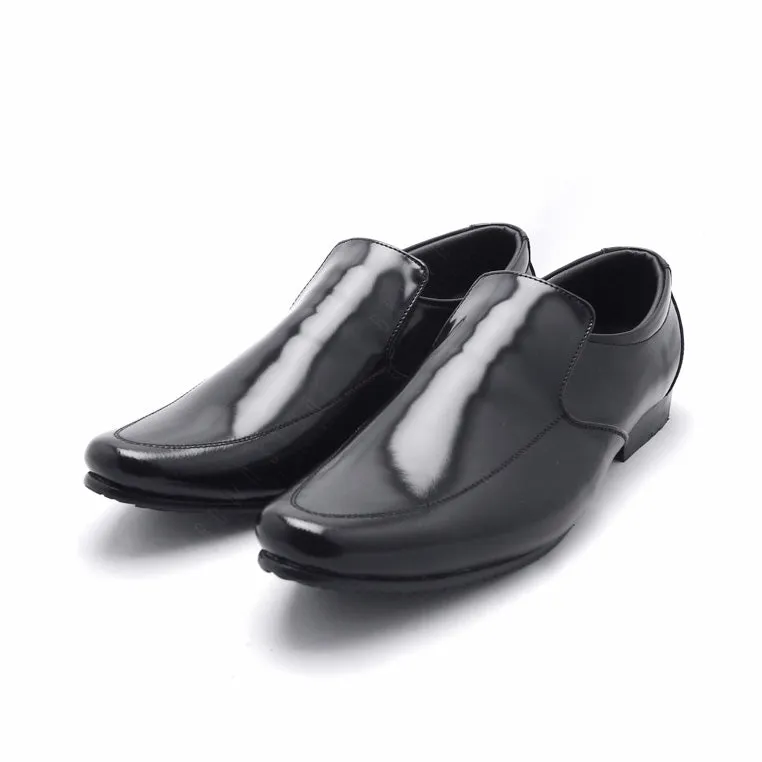 Leather Shoes City Oxford Formalist European Brush Off Black Patent