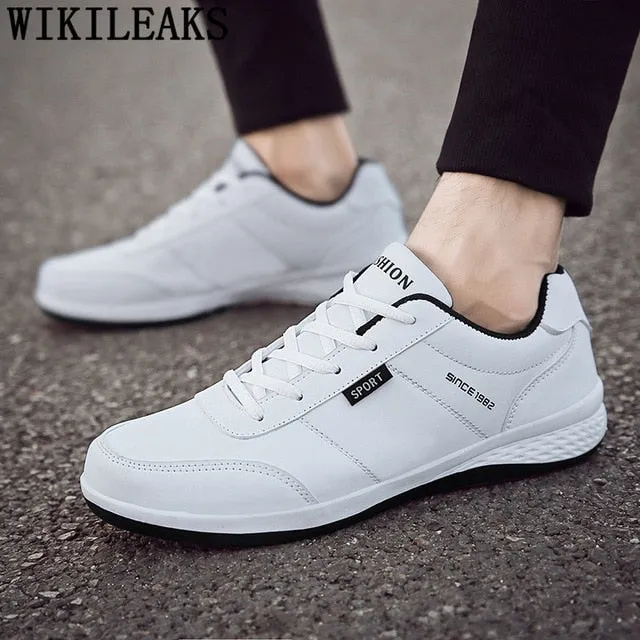 leather shoes men 2019 casual shoes men white designer shoes men sneakers chaussure homme tenis masculino erkek ayakkabi tenis