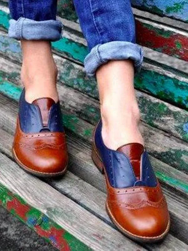 Low Top British Style Loafers Flats