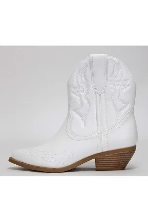 Luke White Western Boot