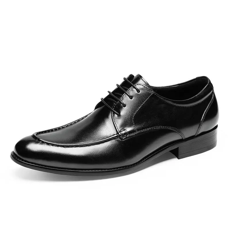 LuxeLeather Lace-Up Derbies Dress Shoes