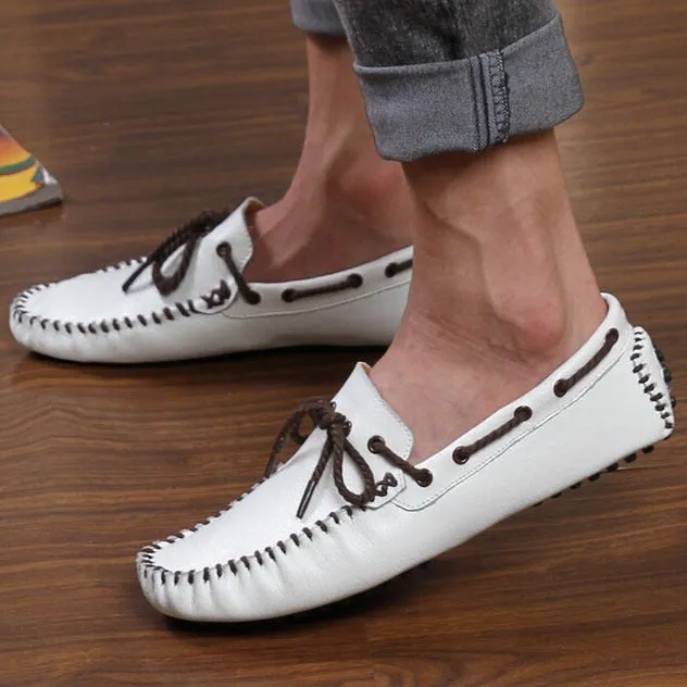 Luxury Genuine Leather Soft Slip On Moccasins Loafers