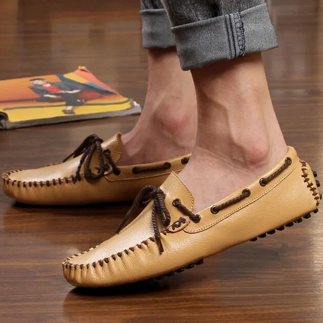 Luxury Genuine Leather Soft Slip On Moccasins Loafers