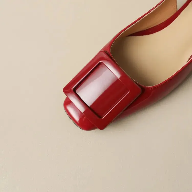 Madison Red Flat Sandals