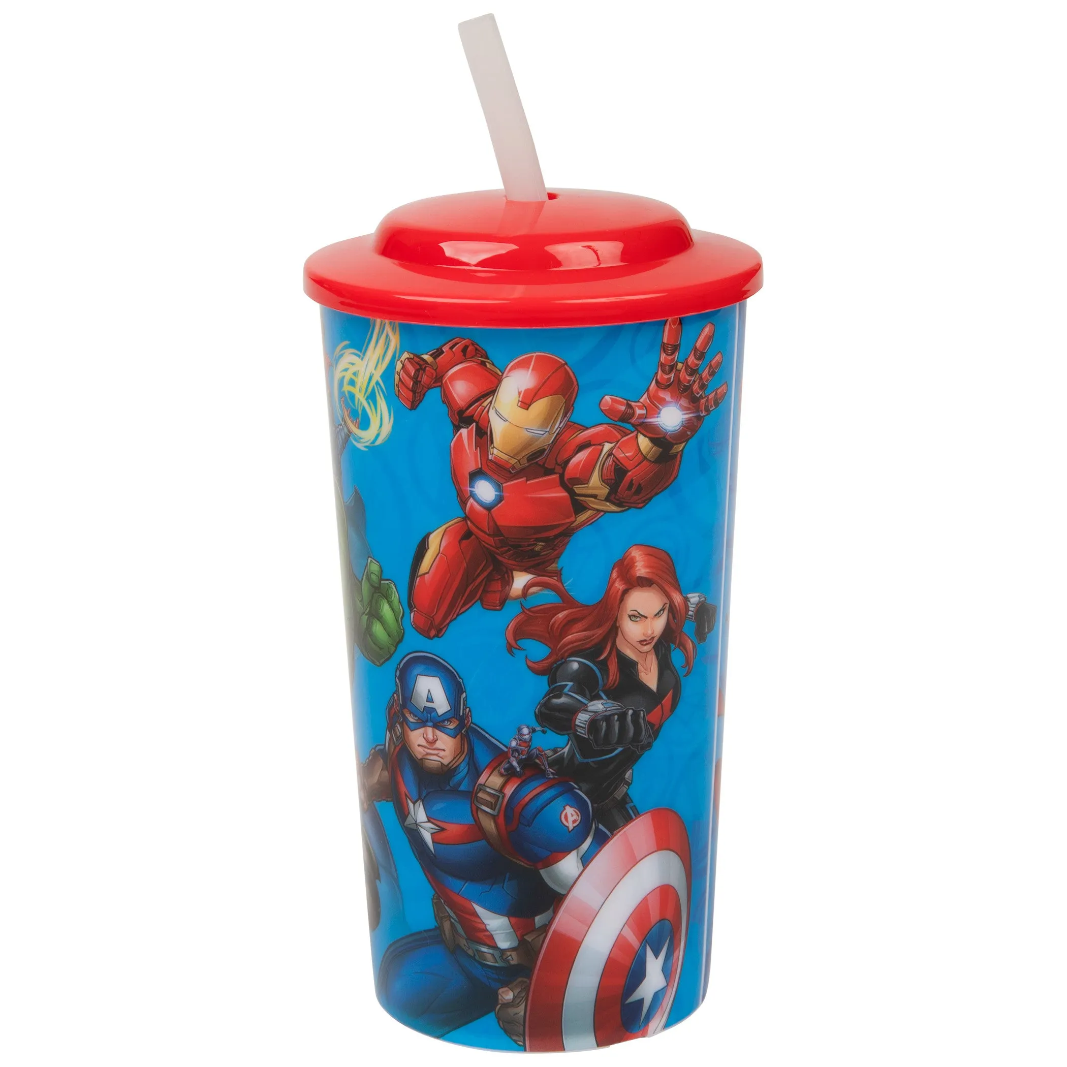 Marvel Avengers Heroes Characters 16oz Sports Tumbler w/ Straw