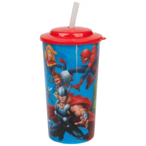 Marvel Avengers Heroes Characters 16oz Sports Tumbler w/ Straw