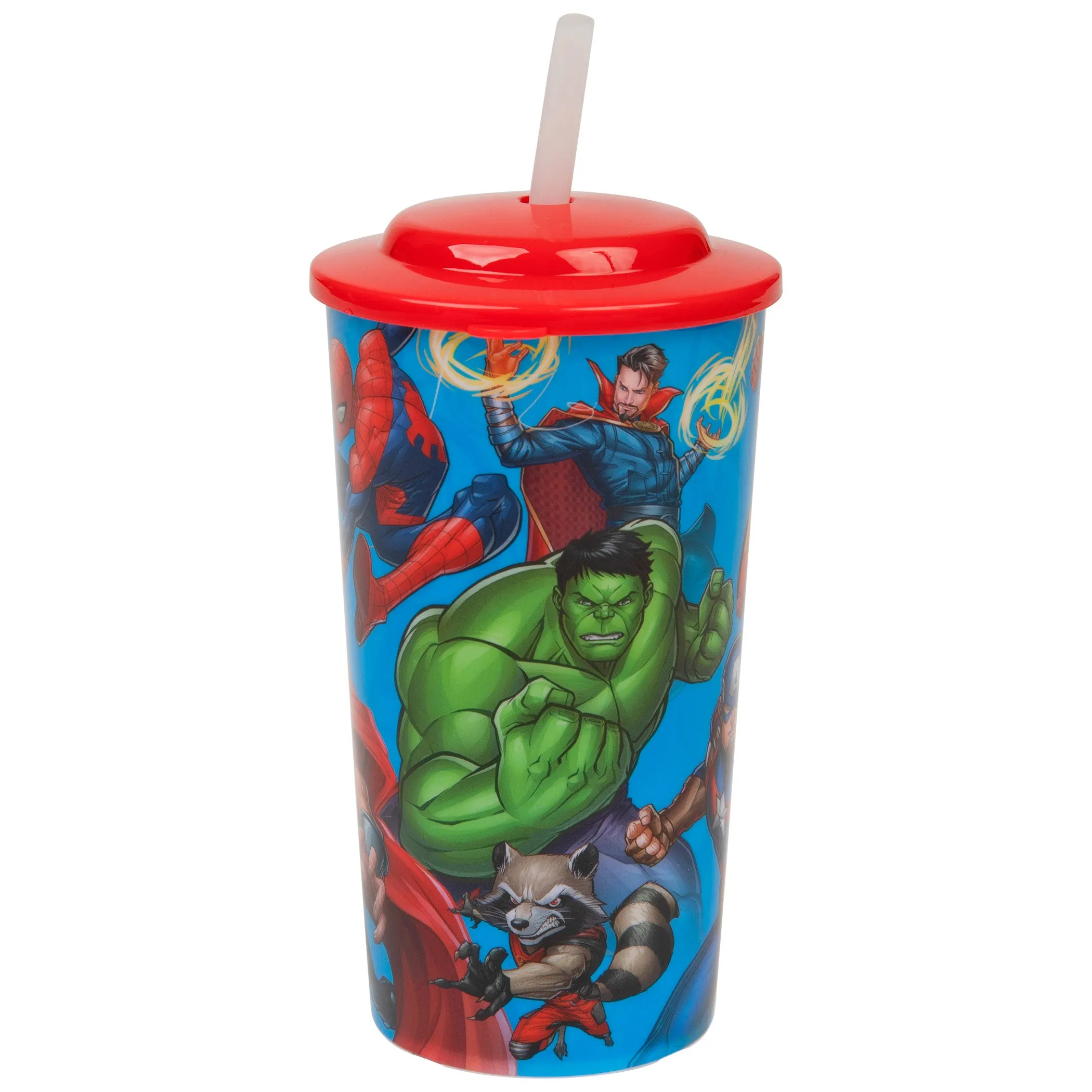 Marvel Avengers Heroes Characters 16oz Sports Tumbler w/ Straw