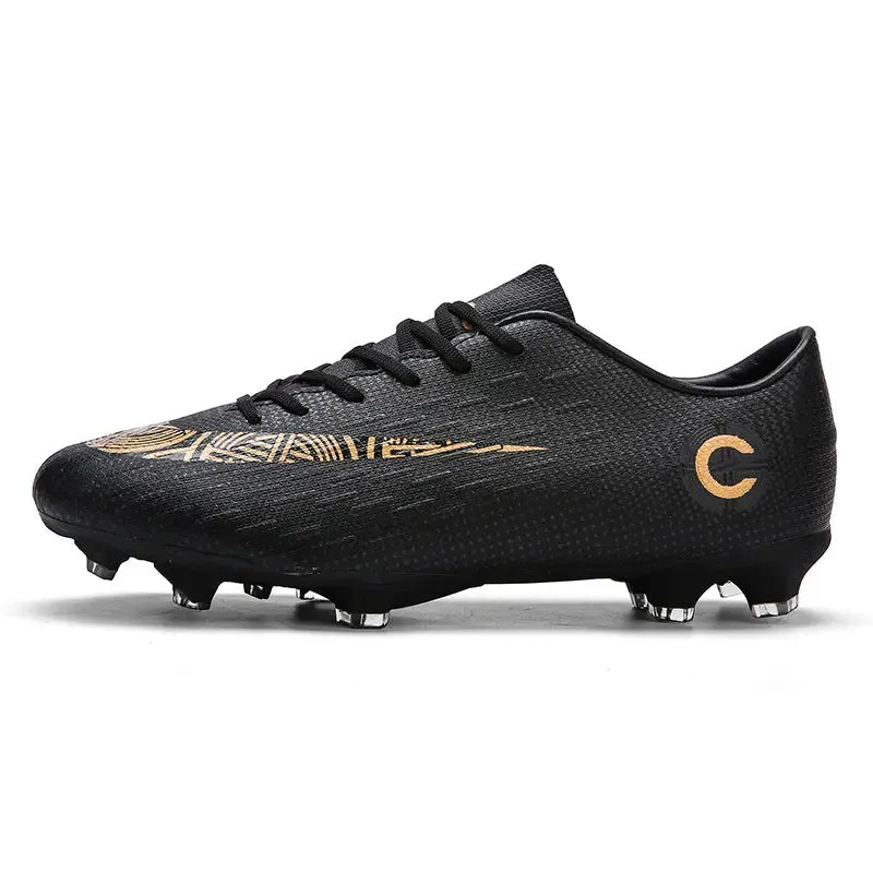 Men Cleats Sports Football Boots and Kids Soccer Shoes