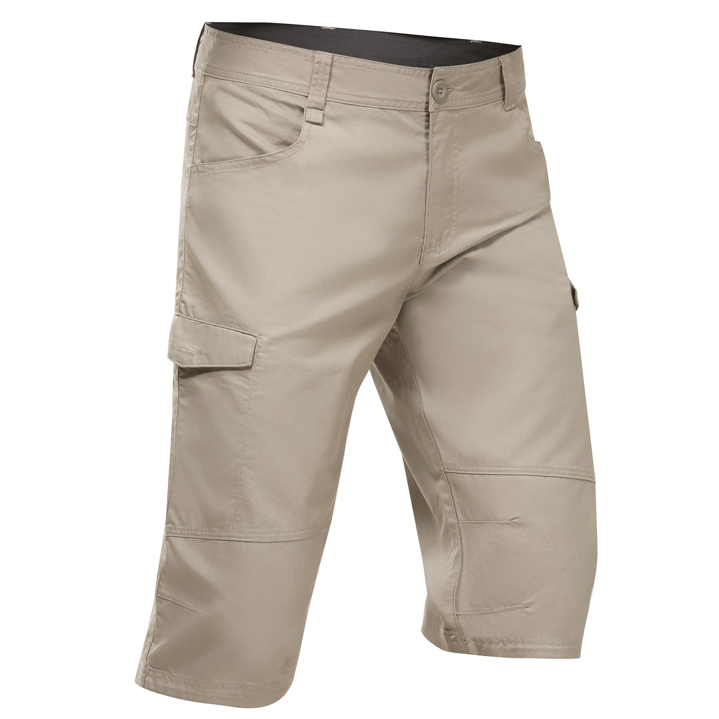 Men's Bermuda shorts for hiking Quechua NH500 Fresh, beige