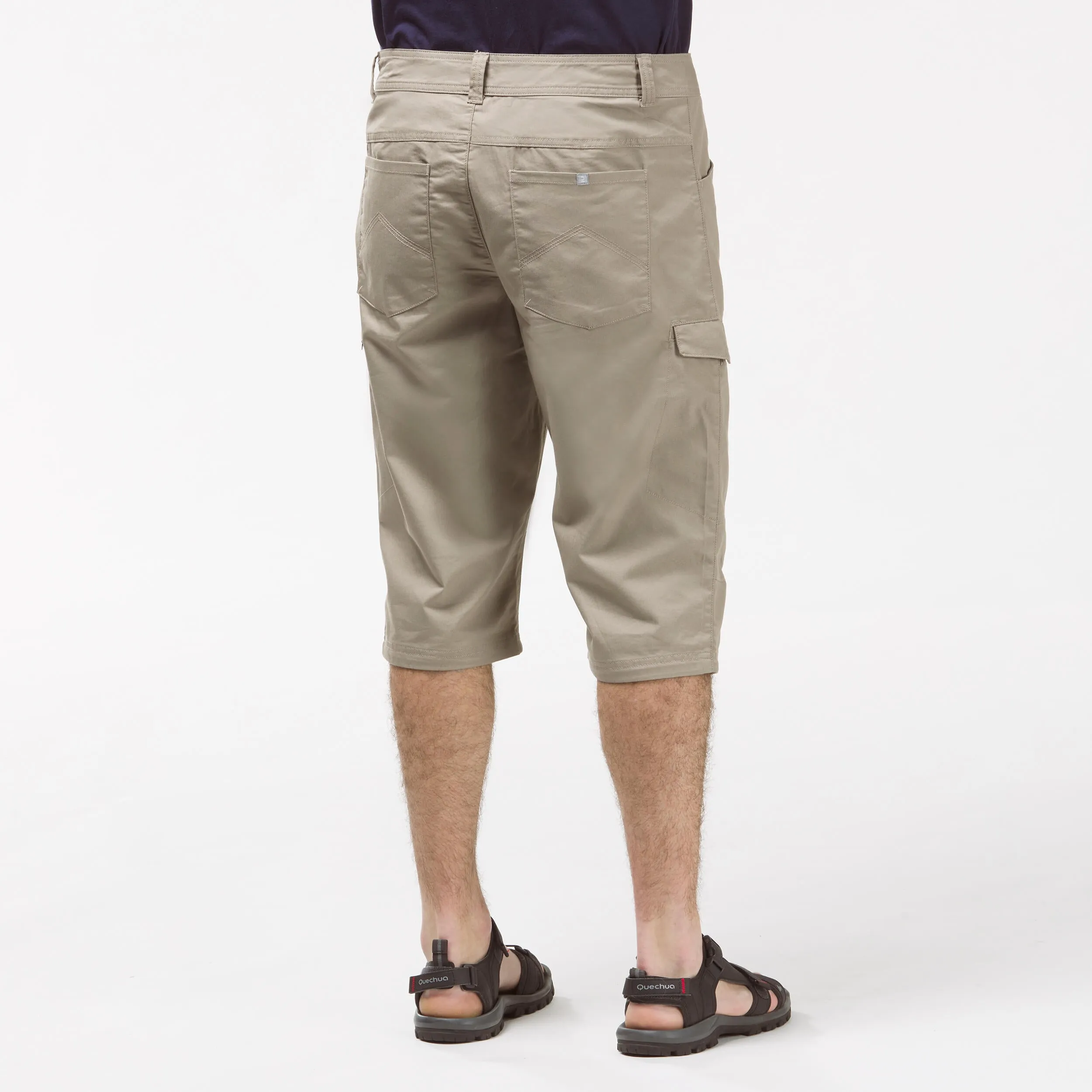 Men's Bermuda shorts for hiking Quechua NH500 Fresh, beige