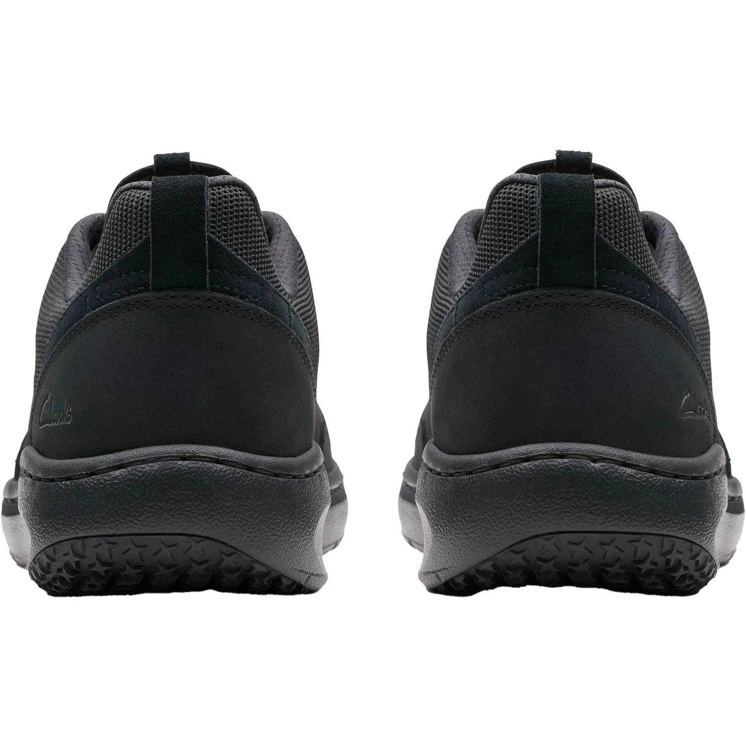 Men's Clarks Pro Knit SR Black Mesh