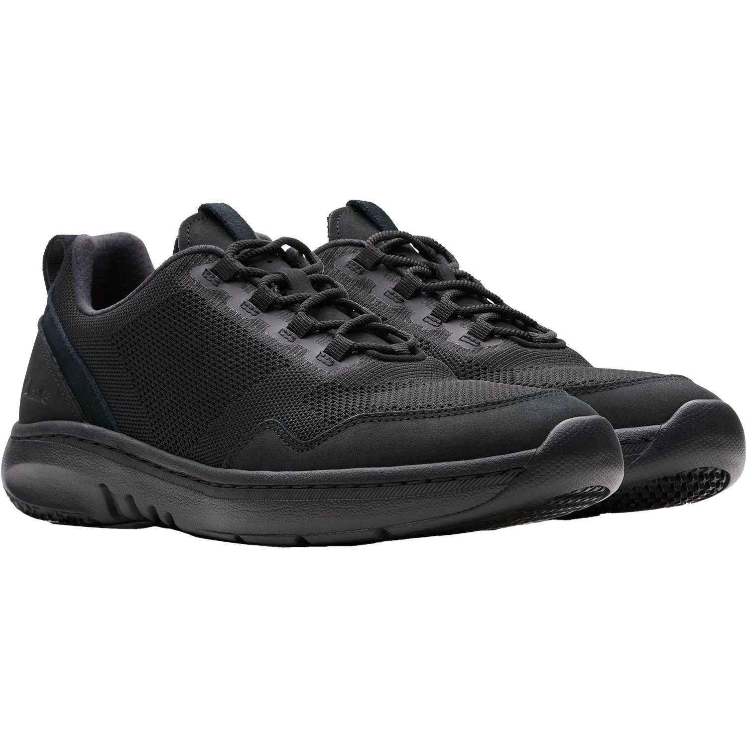 Men's Clarks Pro Knit SR Black Mesh